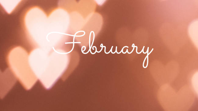 February wallpapers for your desktop-February glowing hearts.
